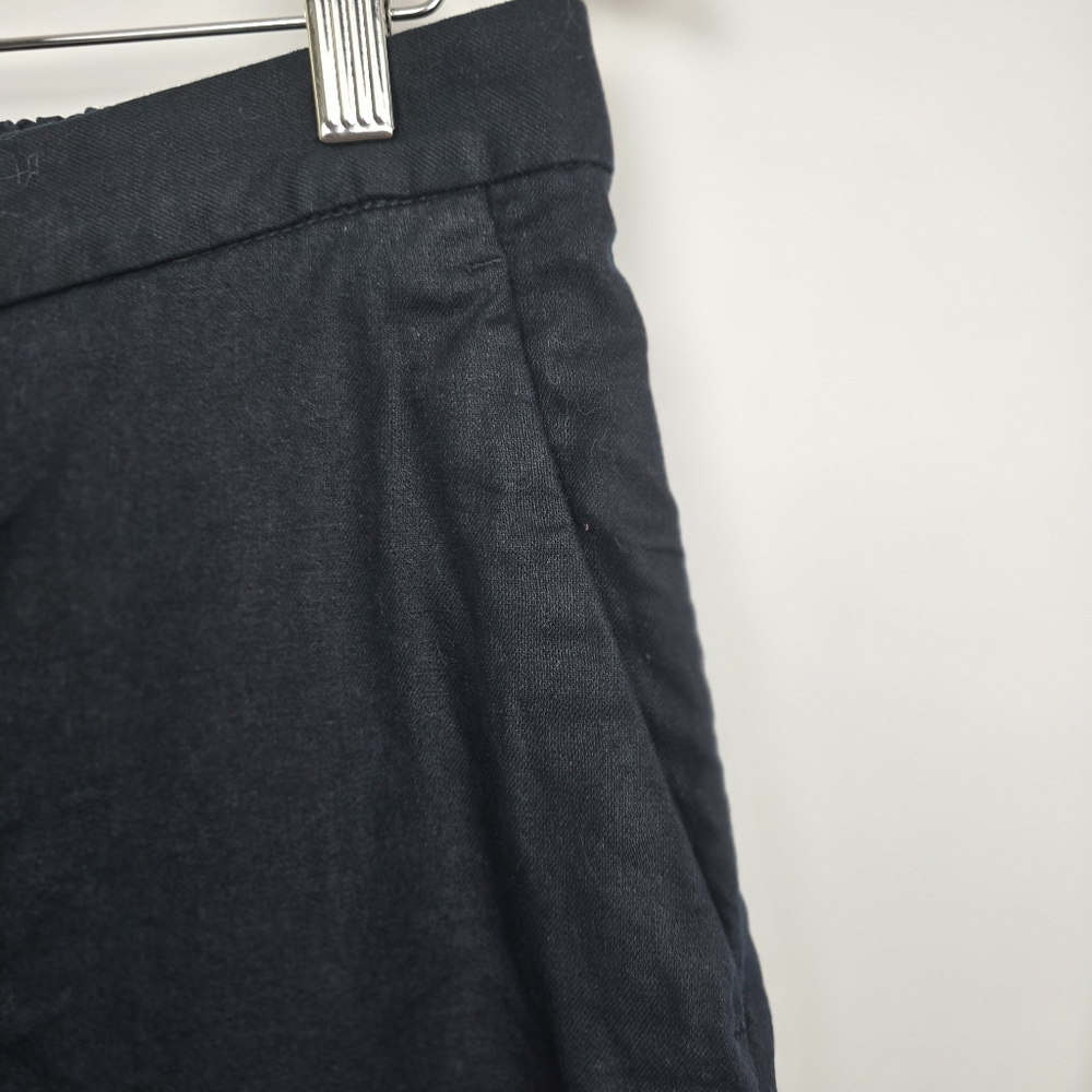 Banana Republic Hayden Black Wide Leg Linen Blend Pants Women’s L Casual - Picture 4 of 6
